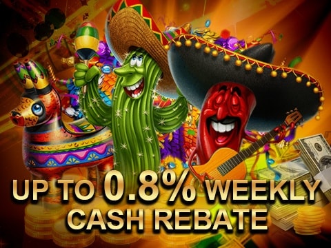UP TO 0.8% WEEKLY CASH REBATE | REGAL777